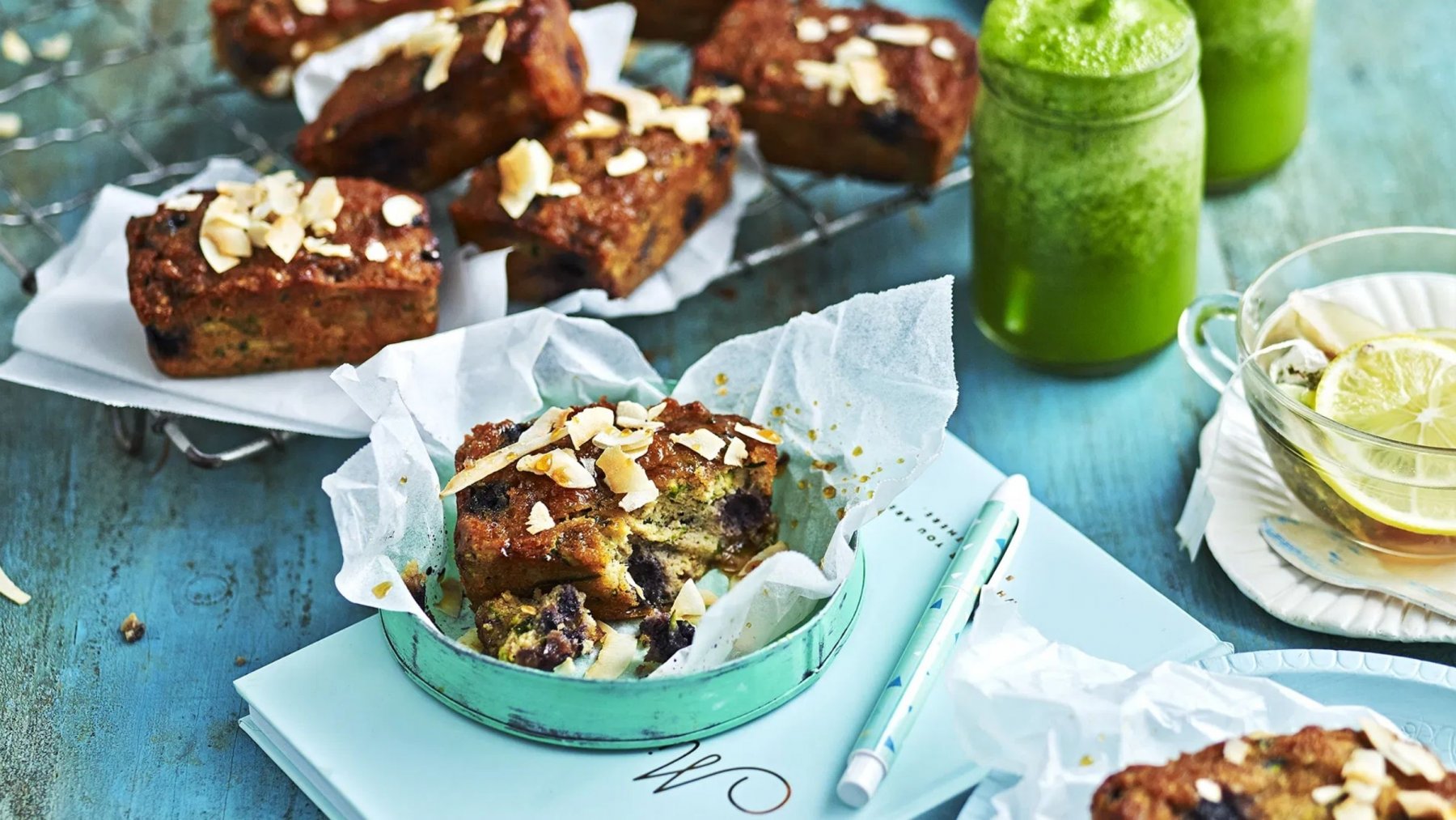 Zucchini Blueberry Loaf Cakes CSR Sugar